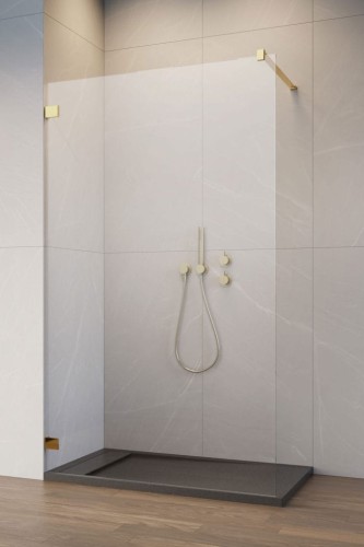 Kabina Essenza Pro Gold Walk-In 80 cm, wys. 200 cm szkło przejrzyste 6 mm 10103080-09-01 Radaway.jpg