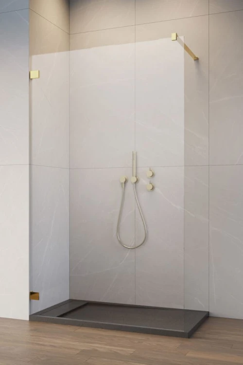 Kabina Essenza Pro Gold Walk-In 145 cm, wys. 200 cm szkło przejrzyste 6 mm 10103145-09-01 Radaway.jpg