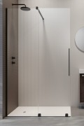 Kabina Furo czarna Walk-In 160 cm, lewa, wys. 200 cm szkło przejrzyste 8 mm Radaway.jpg