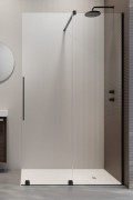Kabina Furo czarna Walk-In 150 cm, prawa, wys. 200 cm szkło przejrzyste 8 mm Radaway.jpg