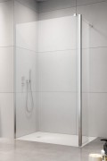 Kabina Eos Walk-In 90 cm, lewa z ruchomą ścianką, wys. 197 cm szkło przejrzyste 6 mm Radaway.jpg