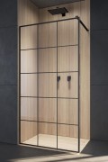 Kabina Walk-In Modo New Black II  120 cm, wys. 200 cm szkło factory przejrzyste 8 mm Radaway 389124-54-55.jpg