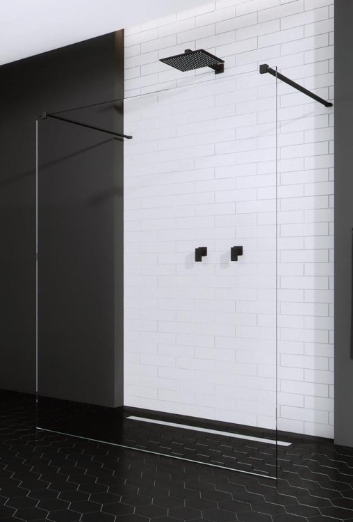 Kabina Radaway Walk-In Modo New I 120 black 388124-54-01