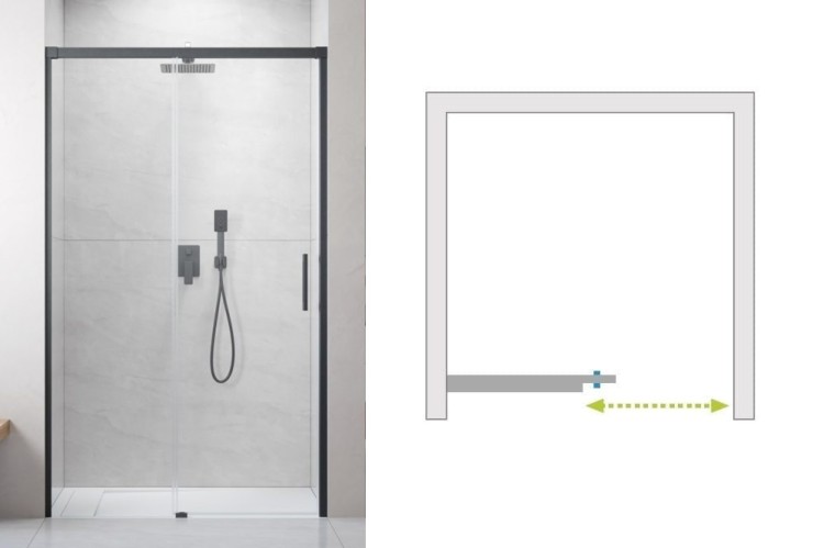 Drzwi-do-kabiny-Idea-Brushed-GunMetal-DWJ-Lewe-otwieranie.jpg