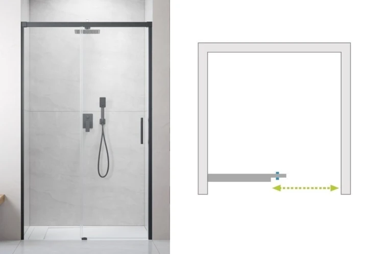 Drzwi-do-kabiny-Idea-Brushed-GunMetal-DWJ-Lewe-otwieranie.jpg