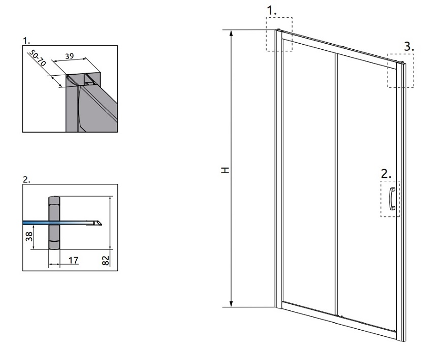 Premium plus dwj radaway schemat