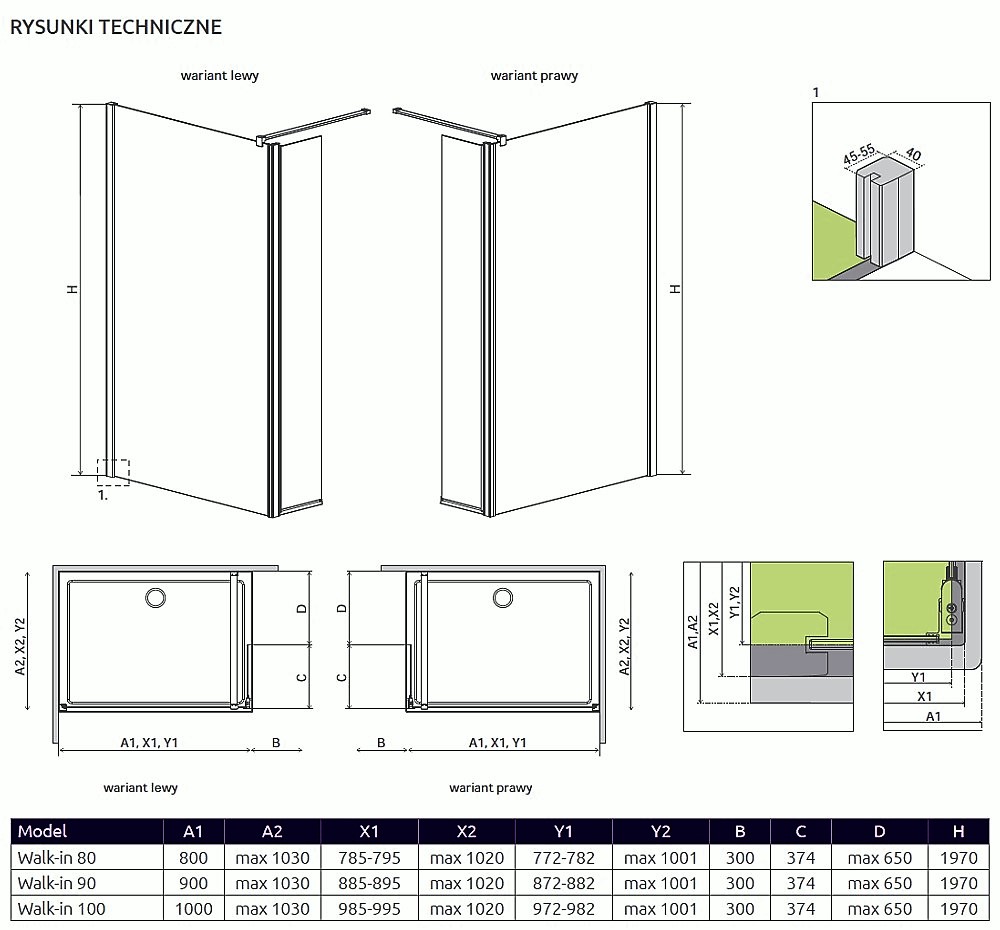 Eos II Walk-In schemat