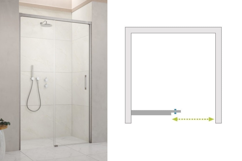 Idea nikiel szczotkowany dwj radaway wariant lewy