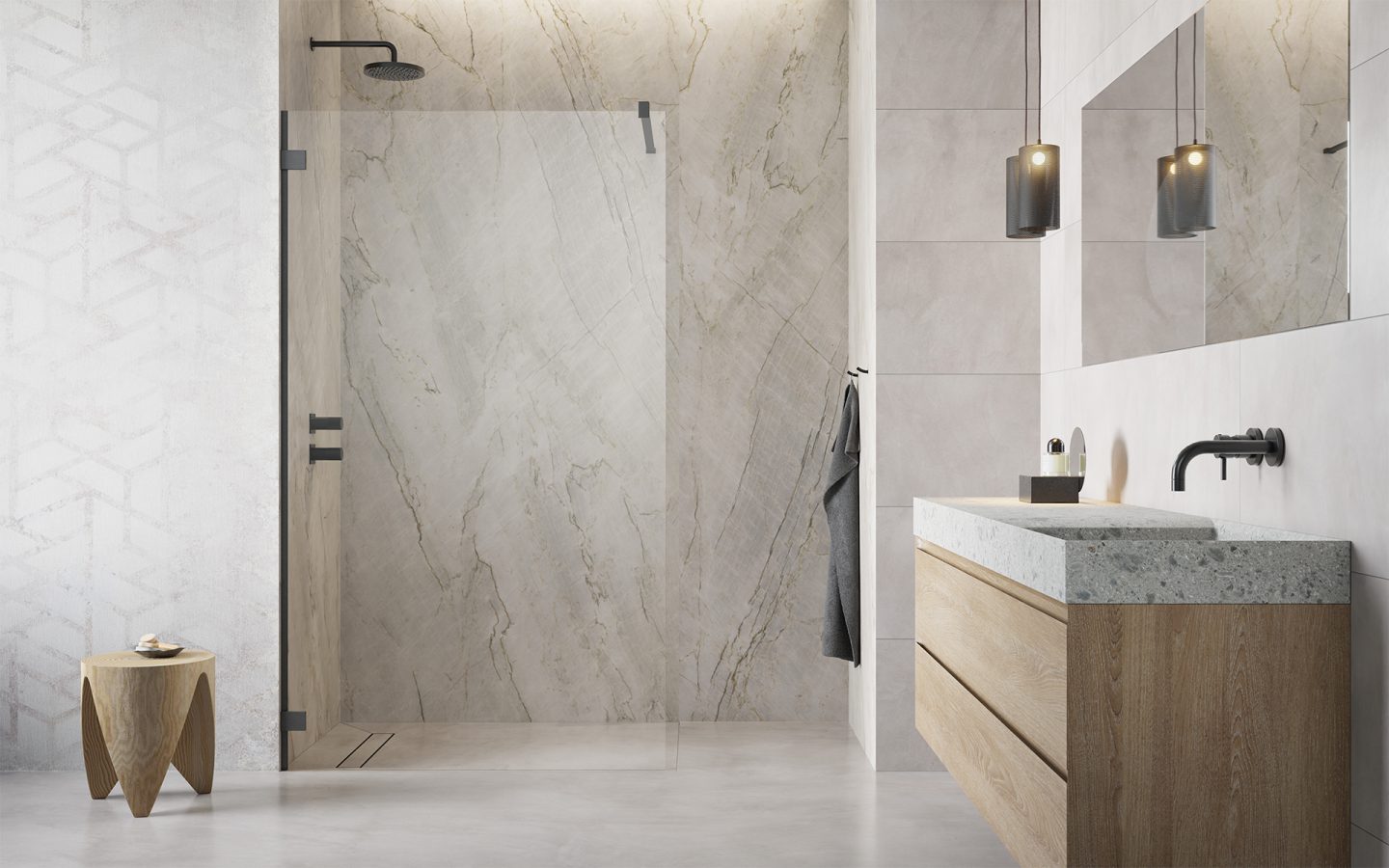 Essenza Pro GunMetalWalk In Radaway