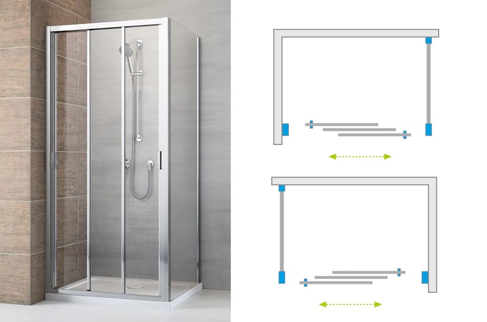 przesuwna kabina EVO DW+S radaway