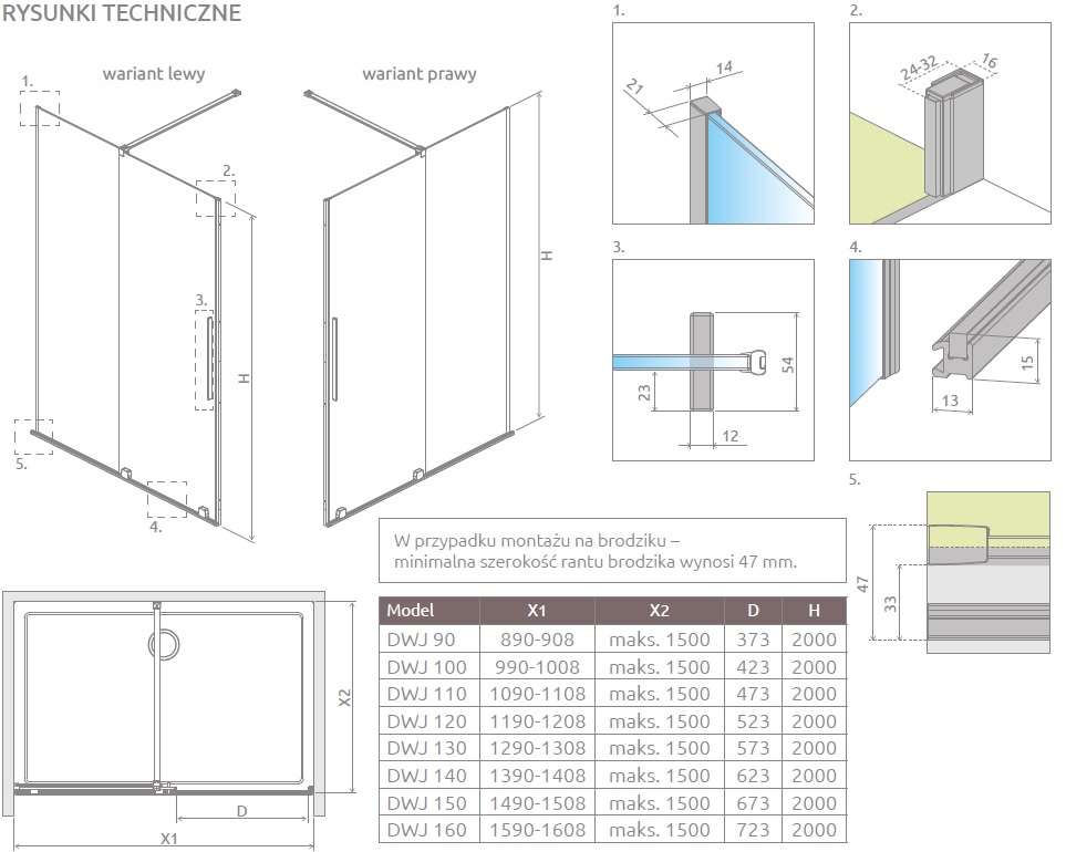 furo dwj radaway schemat