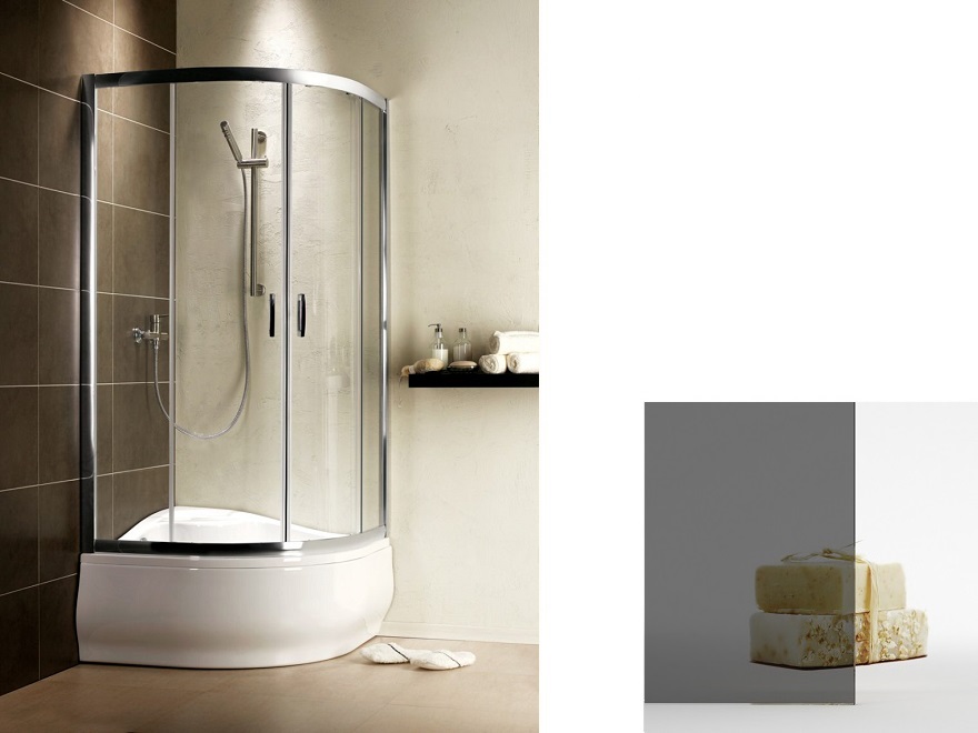 Kabina półokrągła Premium Plus 80x80x170 Radaway grafit