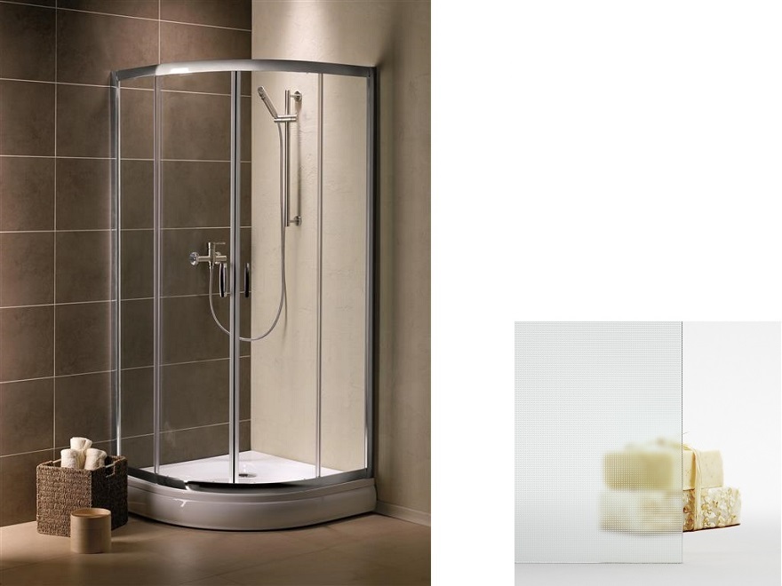 Kabina półokrągła Premium Plus fabric 90x90x190 Radaway