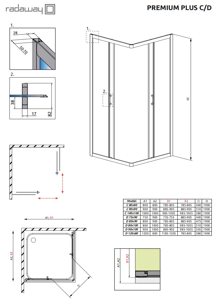 Premium plus D radaway schemat
