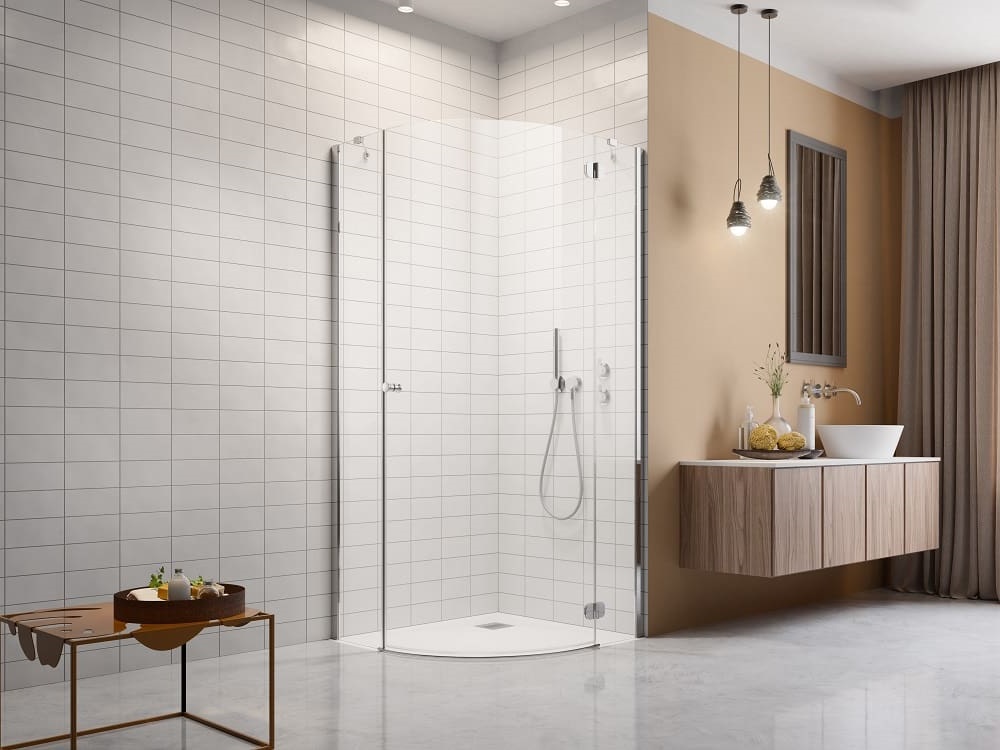 Kabina półokrągła 80x80 Torrenta KDJ prawa